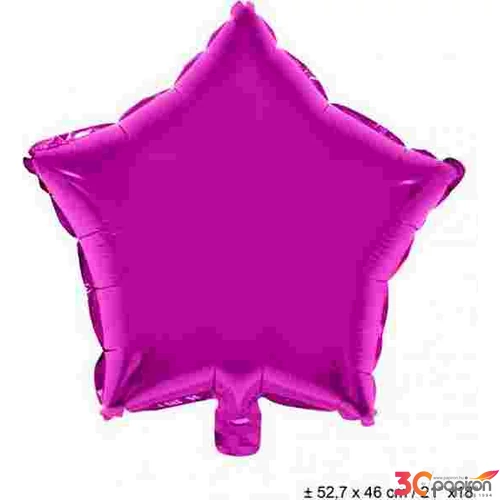 Party Lufi fólia 18 Egyszínű pink Fólia Léggömb+hélium