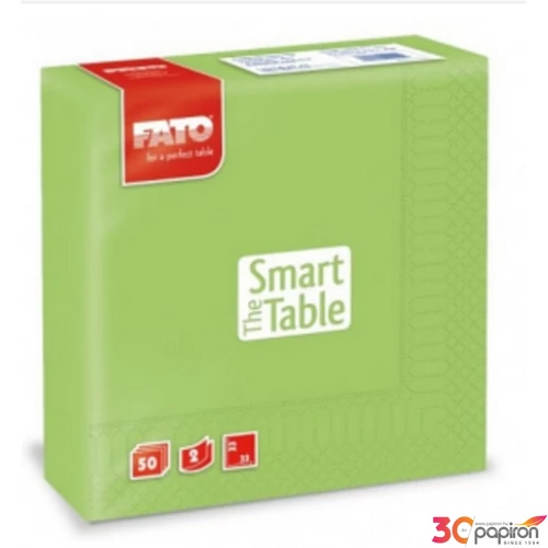 Party szalvéta 33x33cm FATO Smart Table 50db/csom, 2 rétegű almazöld