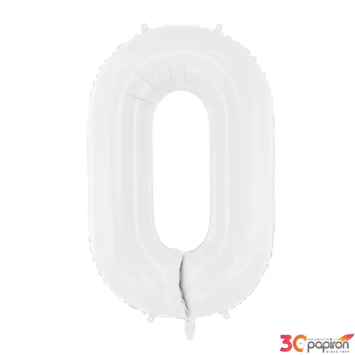 Party Lufi fólia 86cm 0.szám fehér színű