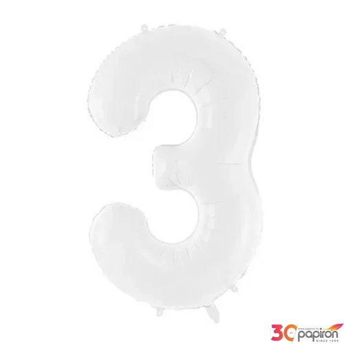 Party Lufi fólia 86cm 3.szám fehér színű