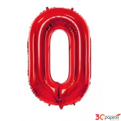 Party Lufi fólia 86cm 0.szám piros