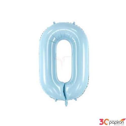 Party Lufi fólia 86cm 0-ás, világoskék