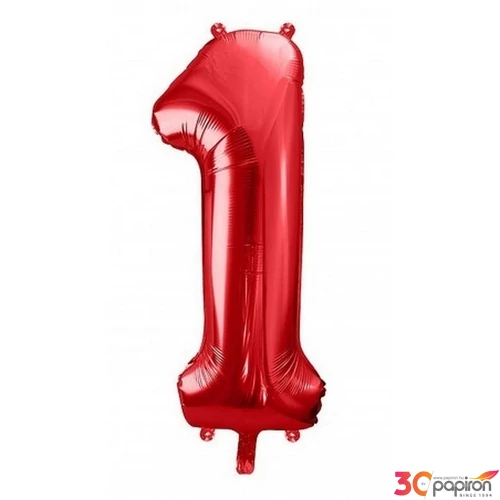 Party Lufi fólia 86cm 1.születésnapra piros 