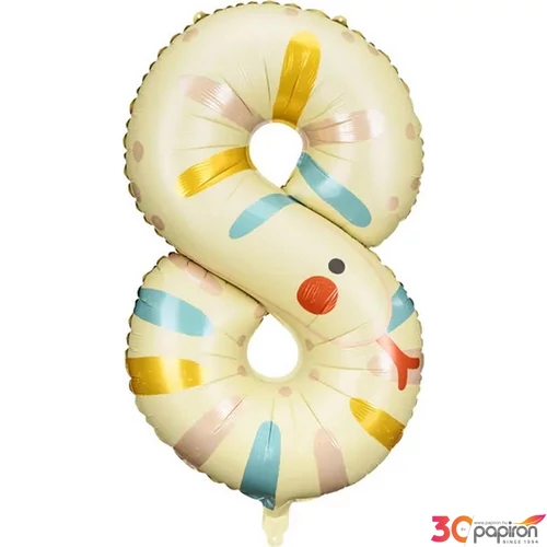 Party Lufi Fólia 8. Szám, Fólia Lufi, Kígyó, 90 cm