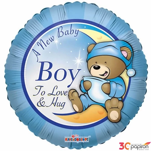 Party Lufi fólia 46cm New baby boy 18 