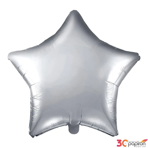 Party Lufi fólia 46cm csillag alakú, ezüst 