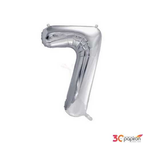 Party Lufi fólia 86 cm 7-es, ezüst