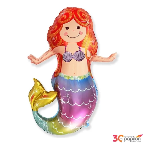 Party Lufi fólia nagy, sellő lányka 85cm