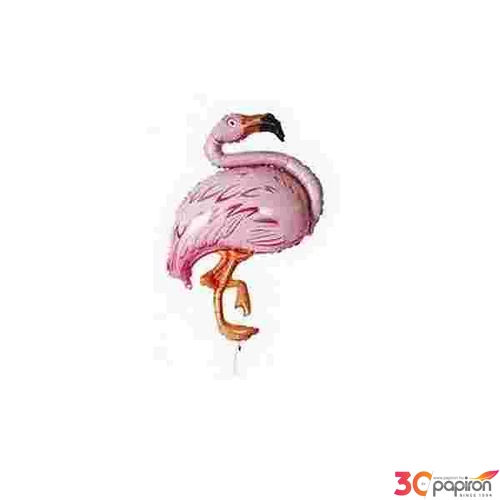Party Lufi Super óriás Madár Rózsaszín Flamingó mintás Fólia Léggömb+hélium Super Shape