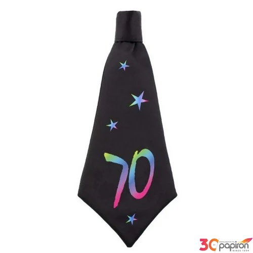 Party nyakkendő fekete 70 évszámmal KU70-YH