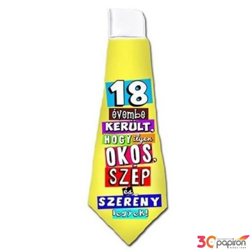 Party nyakkendő szülinapra 18. szülinapra, vicces