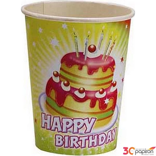 Party pohár papír 2,5dl mintás R551700