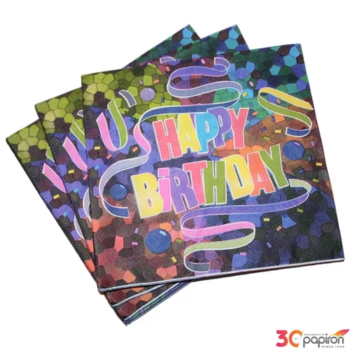 Party szalvéta 33x33cm 20db/csomag, szerpentin mintás