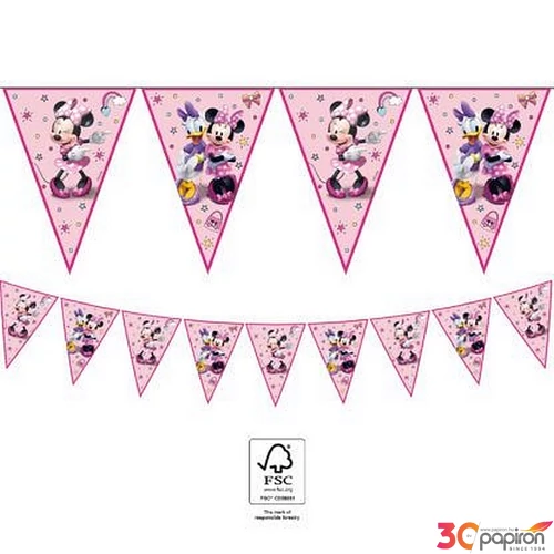 Party banner dekor zászló fűzé Minnie Junior