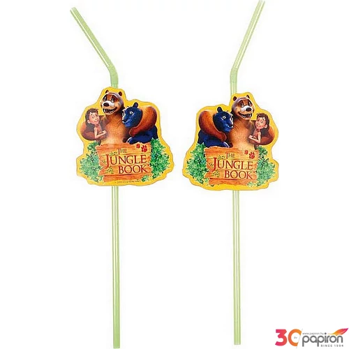 Party szívószál 24cm Jungle Book R552137