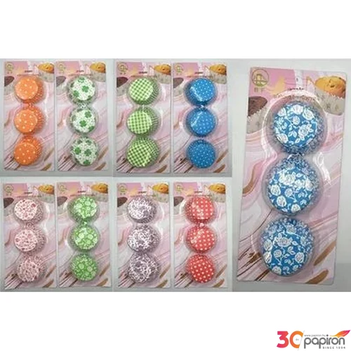 Muffin papír 5,5cm 100db/csomag, 9 féle szín