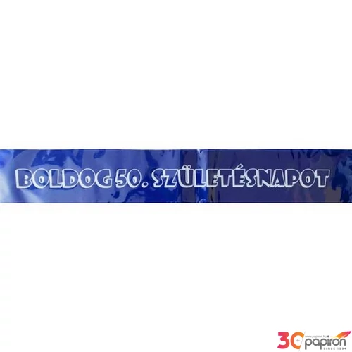 Party vállszalag Boldog 50. szülinapot 2 szín