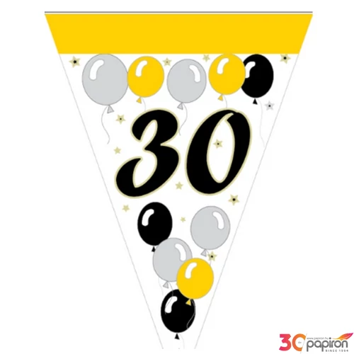 Party banner évszámos "30", lufis 2,5m