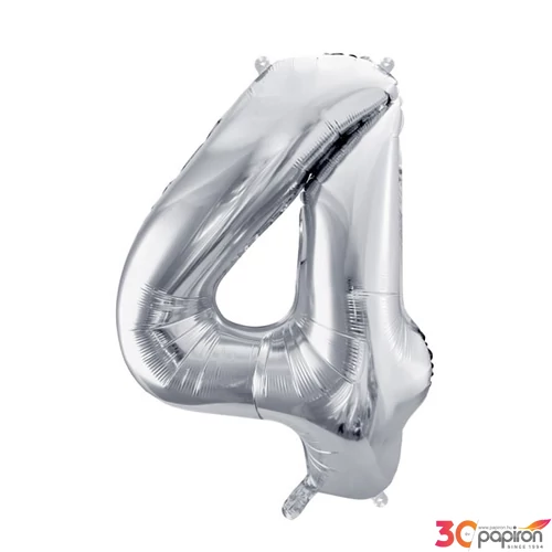 Partylufi fólia 4. szám 72 cm, ezüst