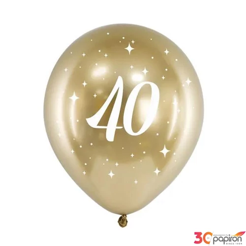 Paty lufi évszámos (40) arany színben 6db/csomagomag