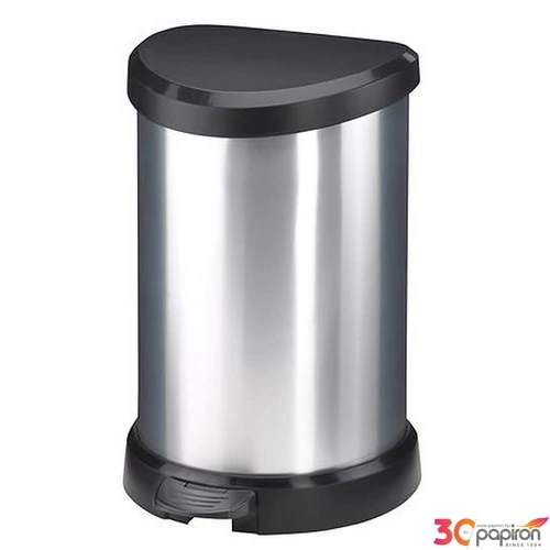 Pedálos szemetes fémhatású 15 l CURVER