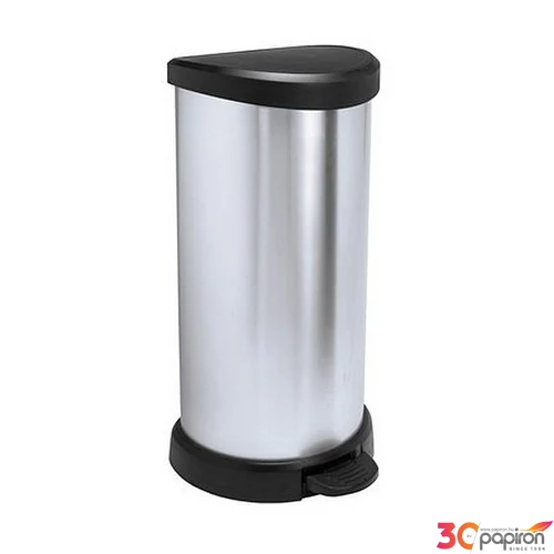 Pedálos szemetes fémhatású 40 l CURVER