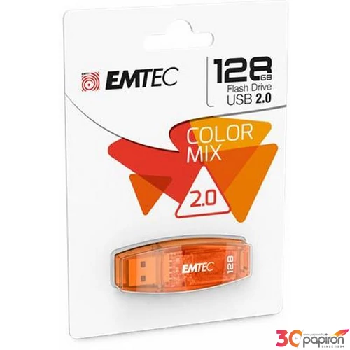 Pendrive 128GB USB 2.0 EMTEC C410 narancssárga