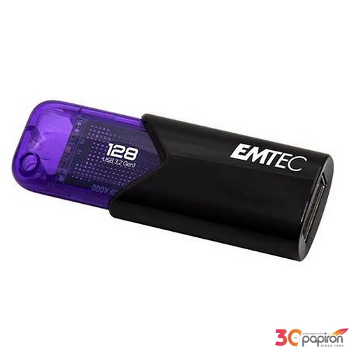 Pendrive 128GB USB 45718 EMTEC B110 Click Easy fekete-lila