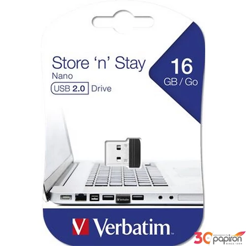 Pendrive 16GB USB 2.0 10/3MB/sec Nano VERBATIM