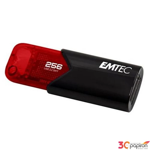 Pendrive 256 GB USB 3.2 EMTEC B110 Click Easy fekete-piros 