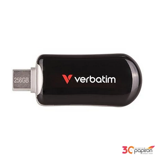 Pendrive 256GB USB-C 3.2 Gen1 VERBATIM Plectra" fekete