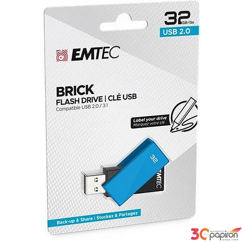 Pendrive 32GB USB 2.0 EMTEC C350 Brick kék