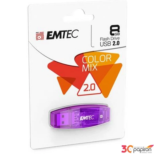Pendrive 8GB USB 2.0 EMTEC C410 Color lila