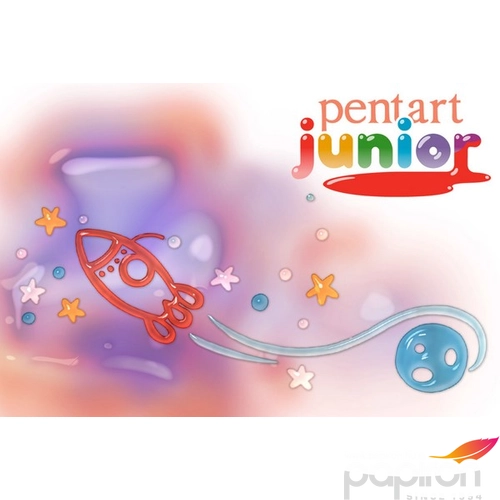 Lehúzható üvegfesték 20ml Pentart Junior fehér kontúr