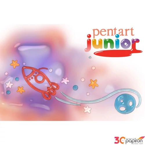 Lehúzható üvegfesték 20ml Pentart Junior piros 8854