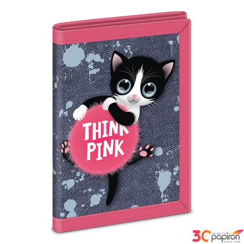 Pénztárca Ars Una 24'' Think Pink - cicás (5285) 23 52472855 Alsós gyermek textil pénztárca