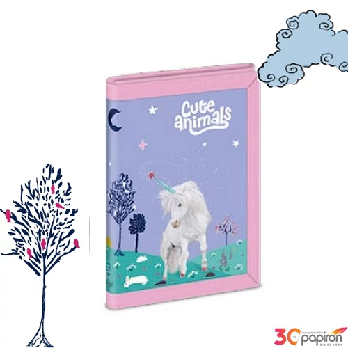 Ars Una pénztárca 25 Cute Animals Unicorn 52474484 tépőzáras