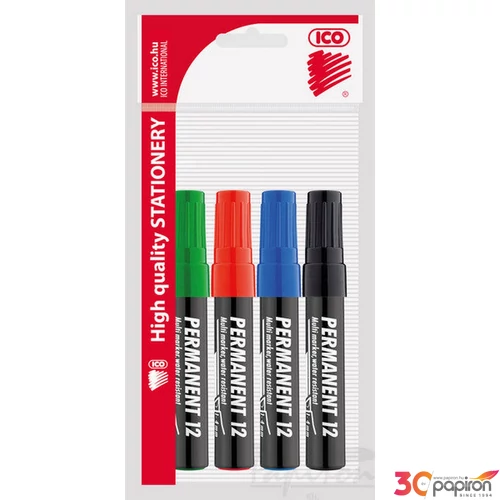 Alkoholos marker 12 4db 1-4mm vágott hegyű alkoholos filc alkoholos marker, filc