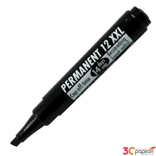 Alkoholos marker 12 fekete 1-4mm vágott hegyű alkoholos filc alkoholos marker, filc