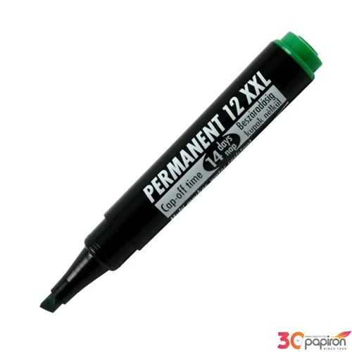 Alkoholos marker 12XXL zöld 1-4mm vágott hegyű alkoholos filc alkoholos marker, filc