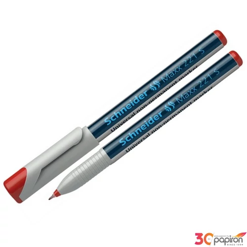 Alkoholmentes marker Schneider Maxx 220 S' 0,4mm OHP tűhegyű piros Írószerek SCHNEIDER 112502