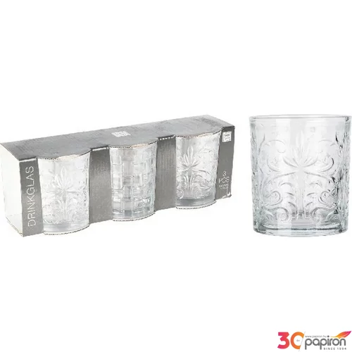 Pohár üveg 230ml 2db-os készlet 