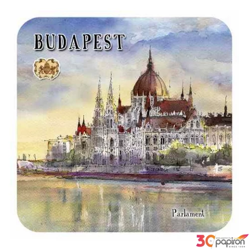 Poháralátét parafa 1db-os, Budapest