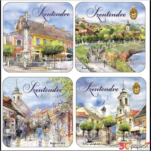 Poháralátét parafa 1db-os, Szentendre
