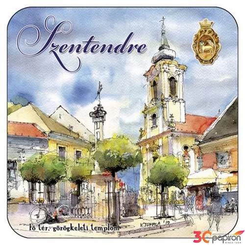 Poháralátét parafa 1db-os, Szentendre