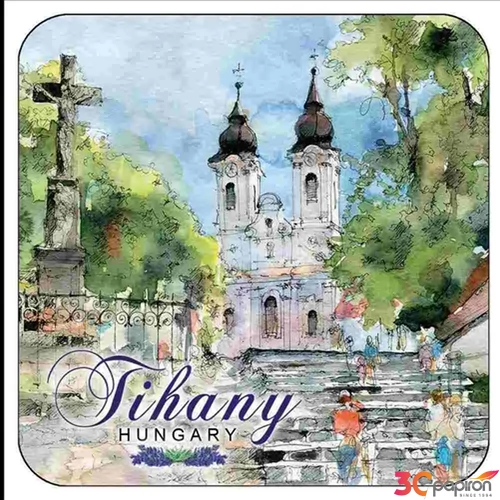 Poháralátét parafa 1db-os, Tihany