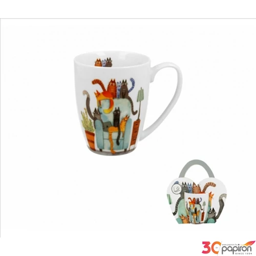 Bögre porcelán 360 ml 3,6dl díszcsomagolásban, The Chair dobozban