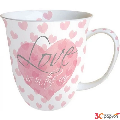 Bögre porcelán Ambiante Love Letters 4dl porcelánbögre