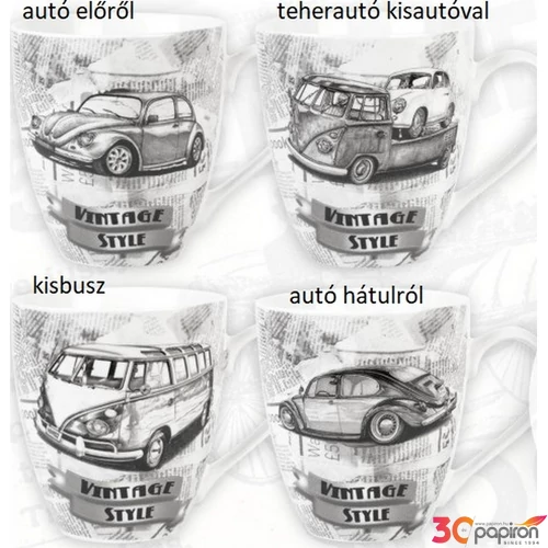 Porcelánbögre 550ml Vintage Style 