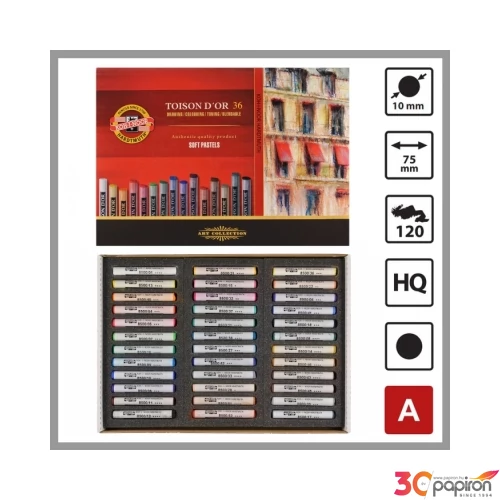 Porkréta 36 Toison d'or Koh-I-Noor 8515 porpasztell iskolaszer- tanszer